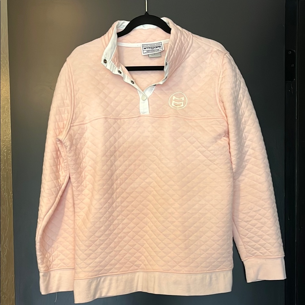 Pink Quilted Pullover
